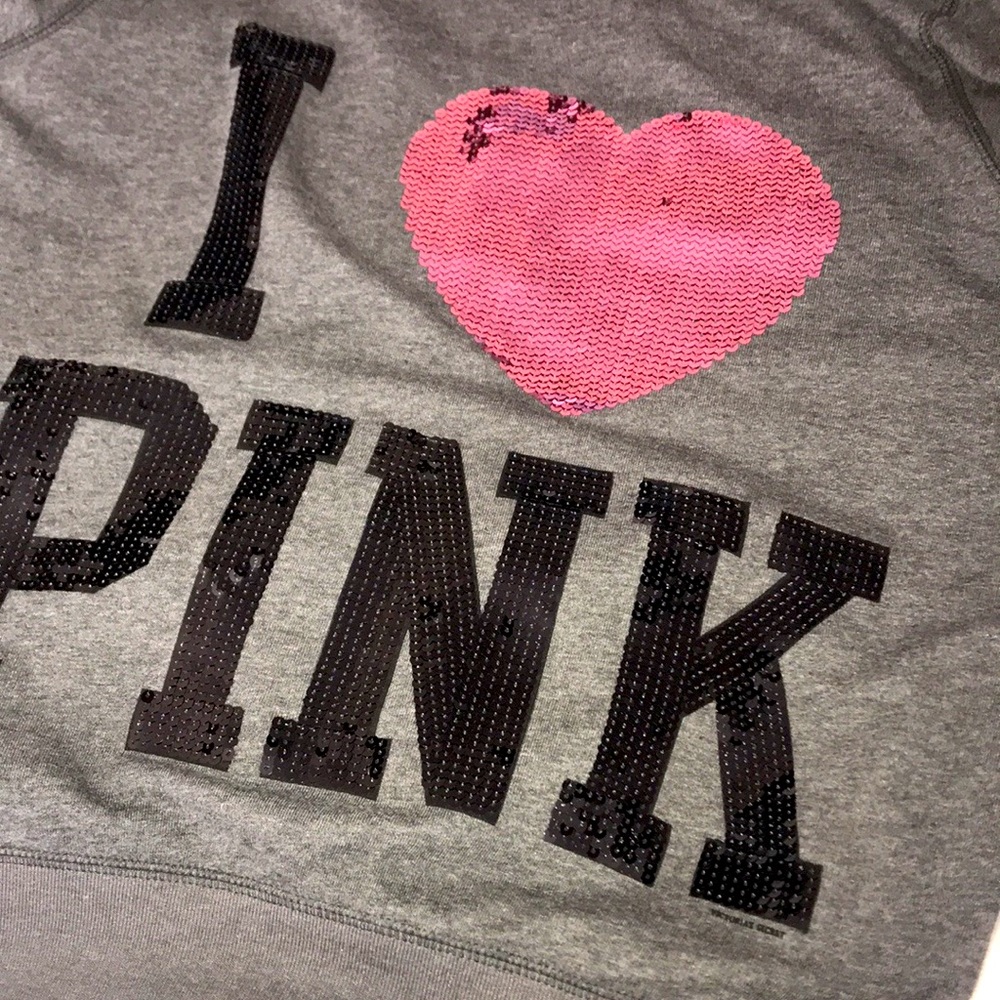 Vintage Vs Pink set rare Bling Jacket hoodie and pants set y2k - Picture 13 of 16
